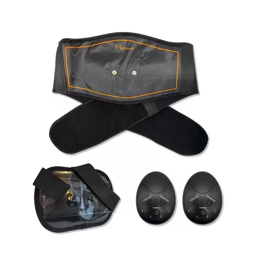 Cinturón Moldeador Inteligente Ems Fitness Monlové Ma-859 Color Negro