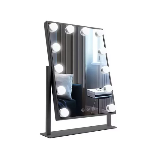 Espejo Maquillaje Tocador Profesional Led 12 Luces Usb 360°