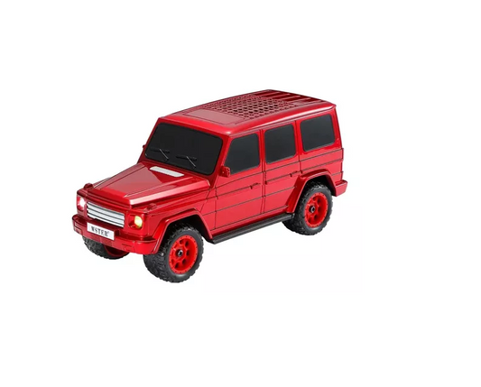 Mini Parlante En Forma De Coche Con Luces Bluetooth Wd-591 Color Rojo