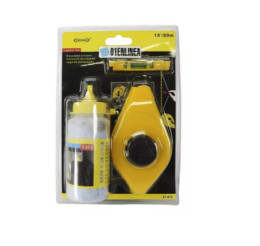 Kit Tiralínea Con Nivel Para Albañilería