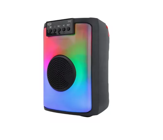 Parlante Inalámbrico Rgb Rl-321 Con Bluetooh Color Negro
