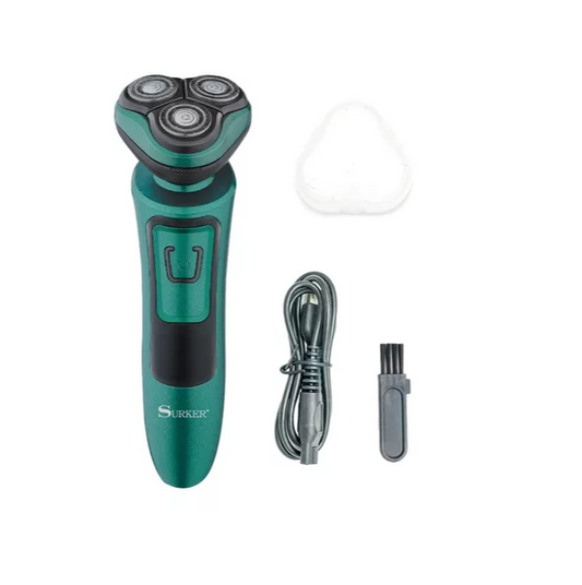 Máquina De Afeitar Recargable Corta Vellos Surker Sk-2023 Color Verde