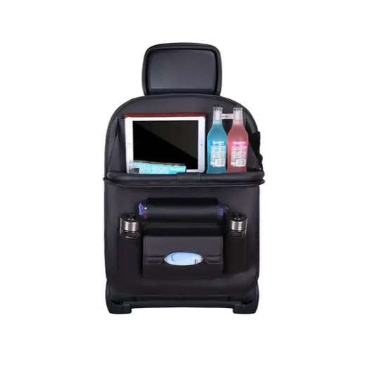 Organizador De Asiento De Respaldo Auto Bolsa Para Respaldo Color Negro