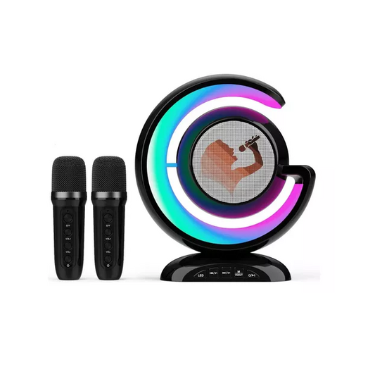 Parlante Altavoz Para Karaoke + Micrófonos Bluetooth Ys-110