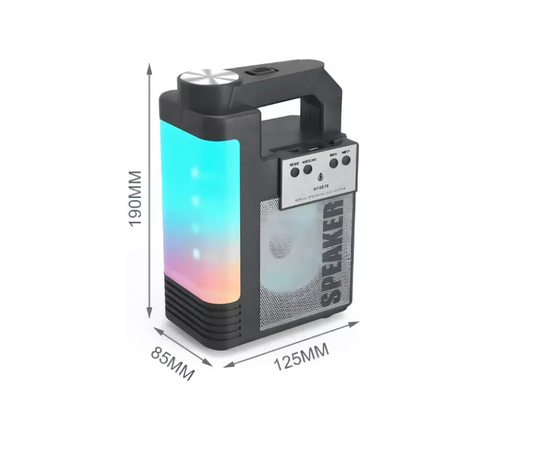 Parlante One Plus Portátil Bluetooth Luz Led 1800mah Nf-4070