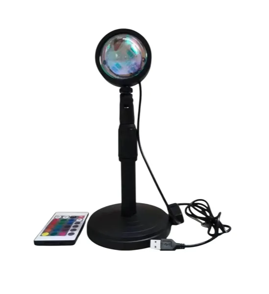 Sunset Proyector Lámpara Arco Iris Fondo Tiktok Influencer