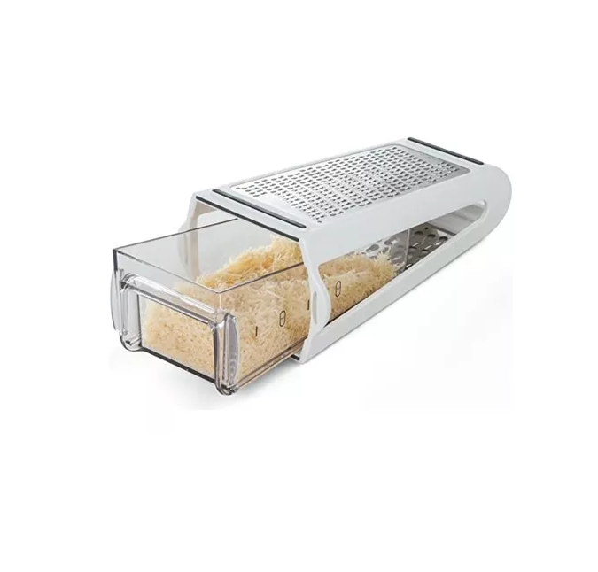 Rallador 2 Caras De Queso Con Caja De Almacenamiento