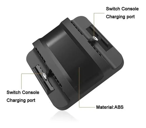 Soporte Nintendo Switch Base Cargador Doble Carga Cargador