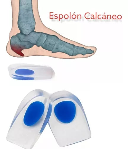 Plantillas Ortopédicas Taloneras Silicona Espolón Fascitis
