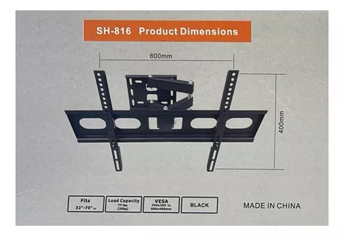 Soporte Tv Led Lcd Móvil Articulado 32-70 Pulgadas 35kg