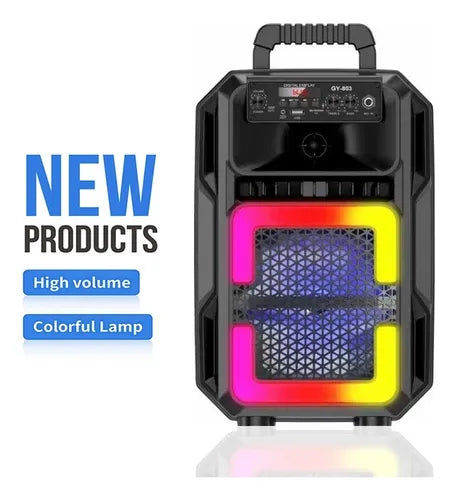 Parlante Karaoke + Micrófono Altavoz Bocina Gy-803
