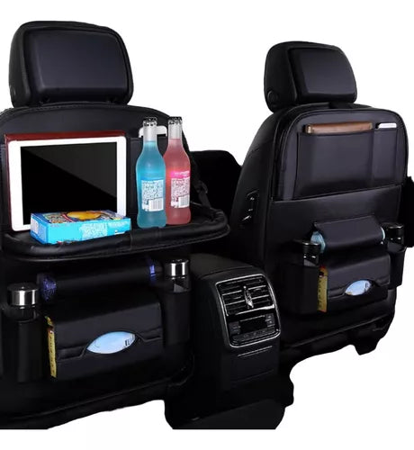Organizador De Asiento De Respaldo Auto Bolsa Para Respaldo Color Negro