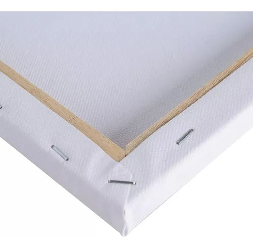Bastidor De Madera Lienzo De Tela Pintura Blanco 30cmx40cm