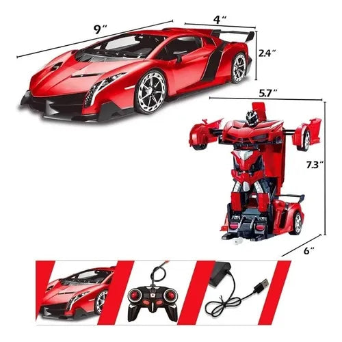 Auto Robot Transformers Juguete A Control Remoto