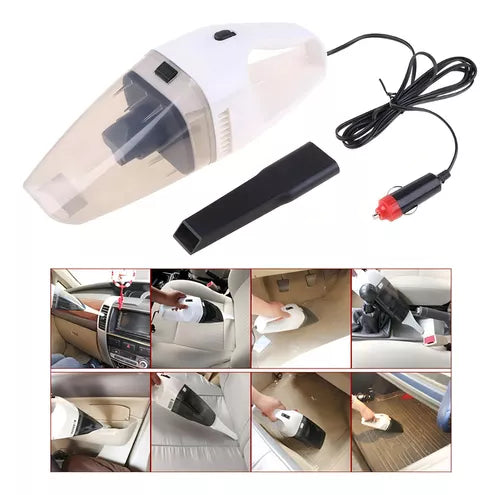 Aspiradora Multifuncional Para Autos Portátil Str Vc-011 Color Blanco