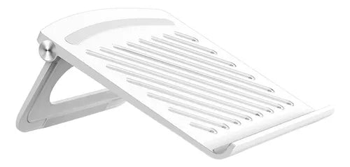 Soporte Alzador Notebook Plegable Base Inclinable De Laptop Color Blanco