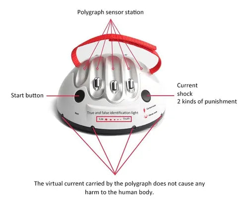Juguete Detector De Mentiras Con Electro Shock Vibración