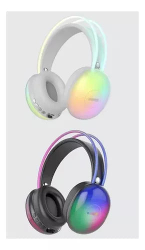 Auriculares Inalámbricos Bluetooth 5.3 Micrófono Wk30 Rgb