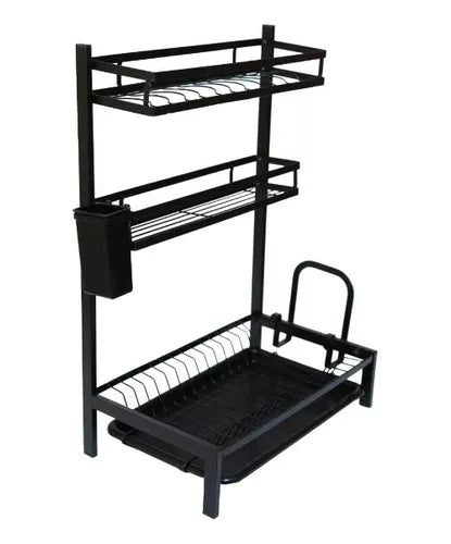 Escurridor Secador De Platos 3 Niveles Seca Platos Mj6014