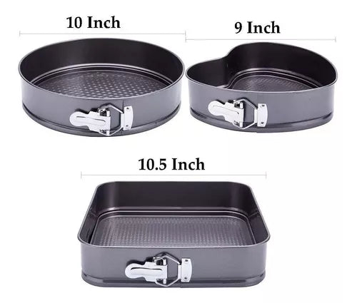 Moldes De Aluminio Antiadherentes En 3 Figuras