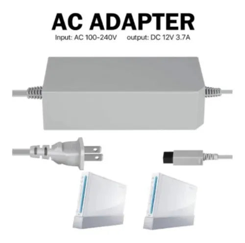 Fuente De Poder Wii 240v Adaptador De Corriente 12v 3.7a
