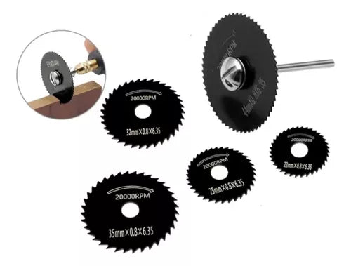Set De Hojas De Sierra 6 Piezas Discos De Corte Circular
