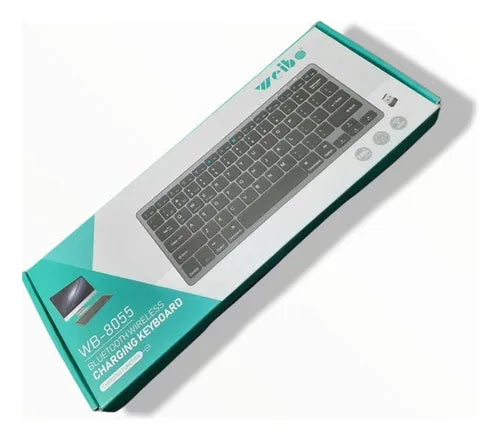 Teclado Inalámbrico Bluetooth Recargable Weibo Wb-8055