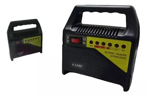 Cargador De Baterías Para Automóvil Y Motos 6 Amp