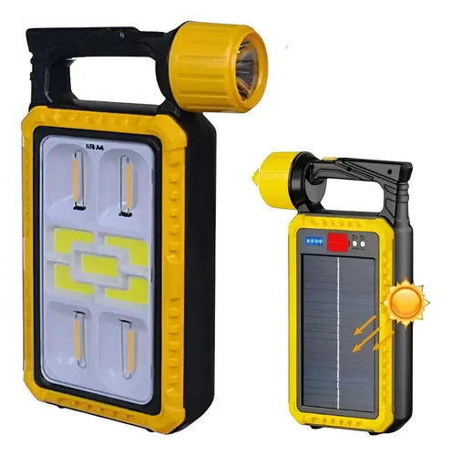 Lámpara Linterna De Cámping Led Solar Usb Multifuncional