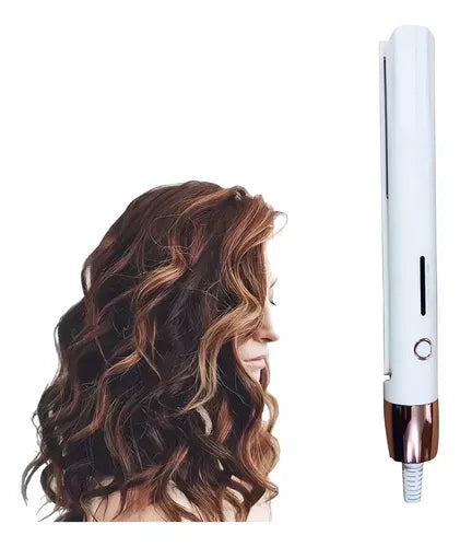 Mini Plancha Rizador 2 En 1 Fluffy Clip Esponjoso Color Blanco