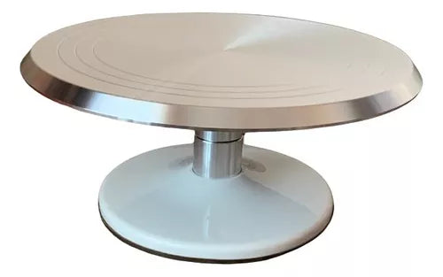Base Giratoria Base Aluminio Decoración Repostería 31cm 360°