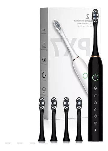 Cepillo Dental Eléctrico Sónico Recargable 4 Cabezales
