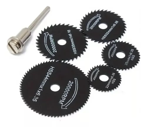Set De Hojas De Sierra 6 Piezas Discos De Corte Circular