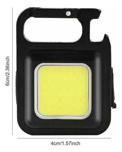 Mini llavero de emergencia con abridor de linterna táctica LED