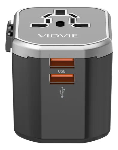 Adaptador Cargador Universal De Viaje Usb Vidvie Ta4404