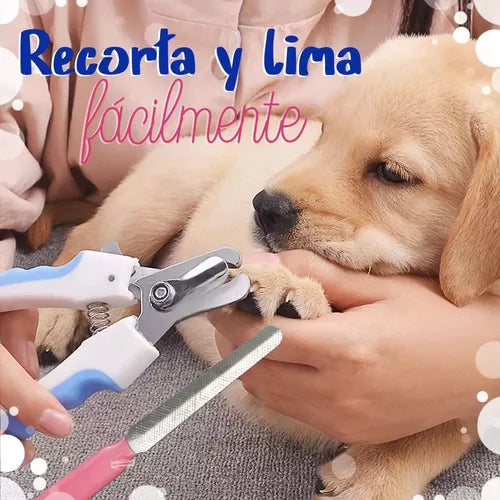 Set Máquina Cortadora De Pelo Lima Cortauñas Para Mascotas