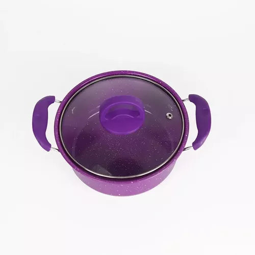 Set De Ollas Cocina Batería Antiadherente 14 Piezas