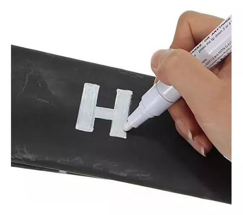 Marcador Lápiz Pinta Neumático Blanco Renovador Carsun C6119