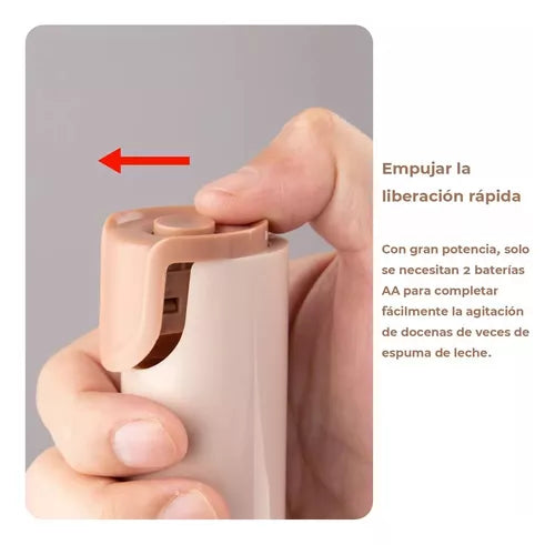Mini Batidor Agitador Espumador Eléctrico De Leche Portátil