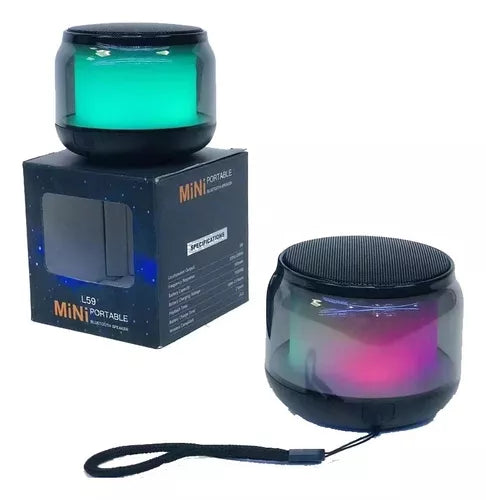 Mini Altavoz Parlante Bluetooth Portátil Recargable Rgb L59