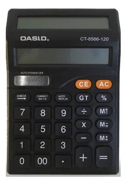 Calculadora 2 Pantallas 12 Dígitos Visor Solar Ct-8588-120