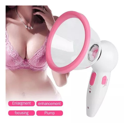 Masajeador De Senos Pistola De Aumento Electro Masaje Senos Color Rosa chicle