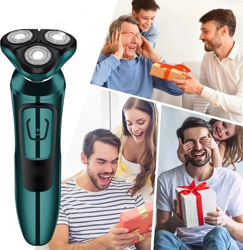 Máquina De Afeitar Recargable Corta Vellos Surker Sk-2023 Color Verde