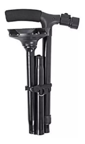 Bastón Plegable Bastones Ortopédicos Con Luz Led 4 Apoyos