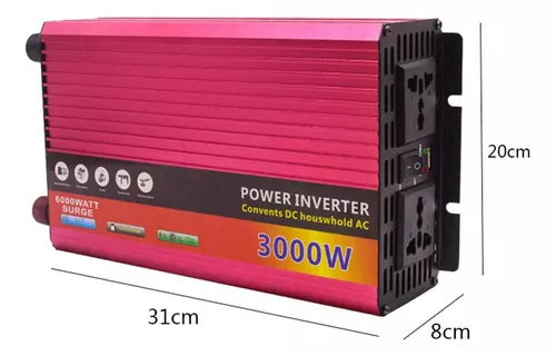Inversor De Corriente De Coche 3000w 12v/220v Convertidor
