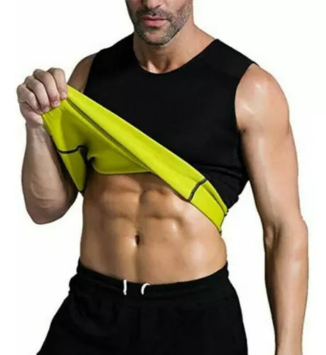 Faja Efecto Sauna Polera Cinturilla Reductora Para Hombre