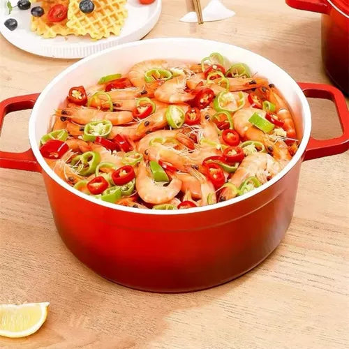 Olla Cacerola Cazuela Esmaltada Con Tapa