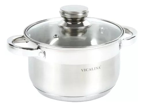 Olla Cacerola De Acero Con Tapa Vicalina Vl-7016 8,5lts