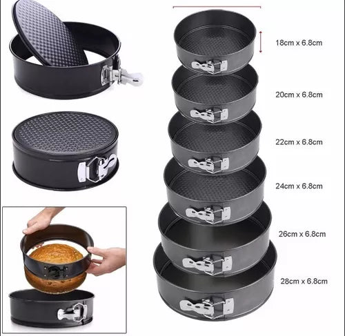 Molde Torta Desmontable Set 6 Pieza