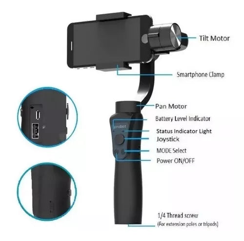 Estabilizador Para Teléfono Soporte Teléfono Selfie Gimbal